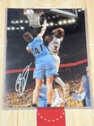 Baron Davis Signed Auto Dunk on Kirilenko Beckett BAS Witnessed 11x14 Photo