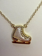 Kendra Scott Ice Skate Short Pendant Necklace, Yellow Gold-Plated Brass Dust Bag