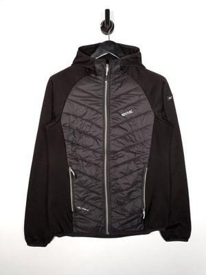 Regatta Hybrid Jacket Size Medium Mens Black Warmloft Hooded Lightweight Outdoor