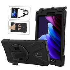 Samsung Galaxy Tab Active3/Active5 8.0 Case, with 360 Stand, Handle Hand Black