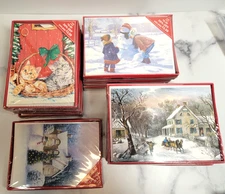 Huge Lot New Merry Brite Holiday Christmas Cards - 11 Boxes- 198 Cards From 2007