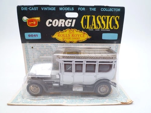 VINTAGE CORGI CLASSICS 9041 1912 ROLLS ROYCE SILVER GHOST IN ORIGINAL BOX 1966