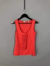 TED BAKER VEST Top - Size 2 UK10 - Red - Great Condition - Women’s
