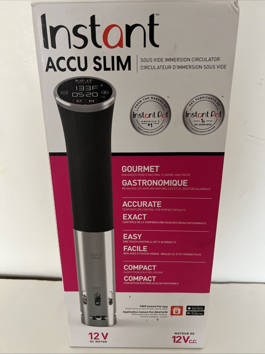 Instant Pot Accu Slim Sous Vide Immersion Circulator 12V DC Digital Slow  Cooker