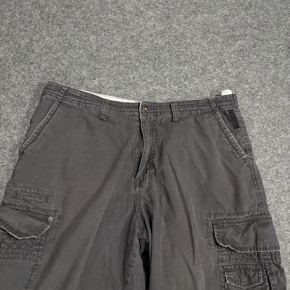 Pantalones Cortos Carga Billabong Para Hombre Talla 36 Gris Bolsillos Foto 3 de 4