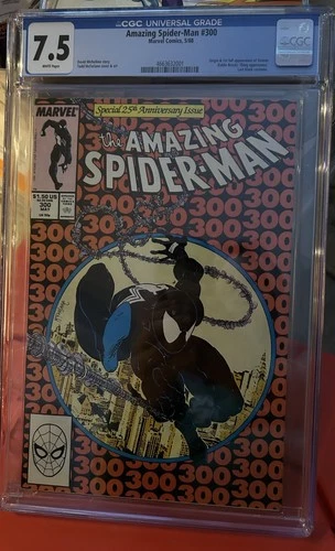 Amazing Spider-Man #300 CGC VF- 7.5 White Pages 1st Full Appearance Venom!
