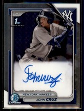 2024 Bowman Chrome John Cruz New York Yankees Auto (B)