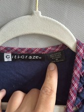 Vintage Lattice Jean Embroidery Vest Waistcoat Tie Back Women Medium Cottagecore