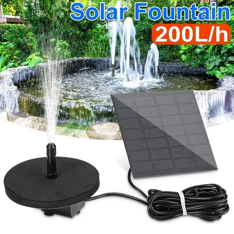 Fontaine à eau solaire pour piscine et bassin extérieur déco de jardin zen