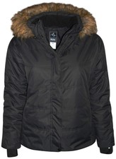 New Pulse Women's Plus 1x 2x Ski Coat Jacket Aspens Calling Black