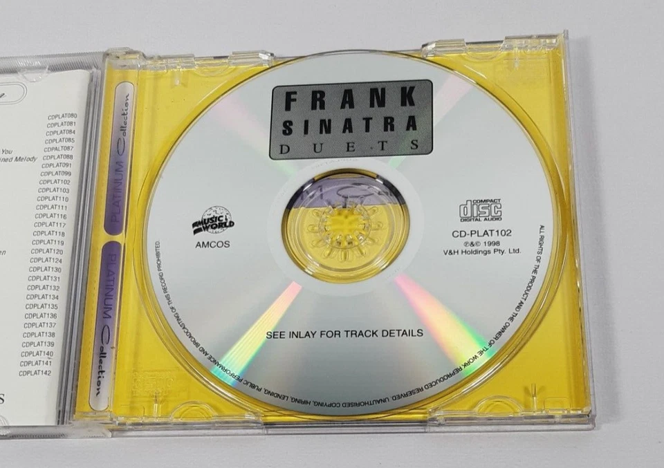 Frank Sinatra With Duets Music CD Album VGC - image 4 of 4