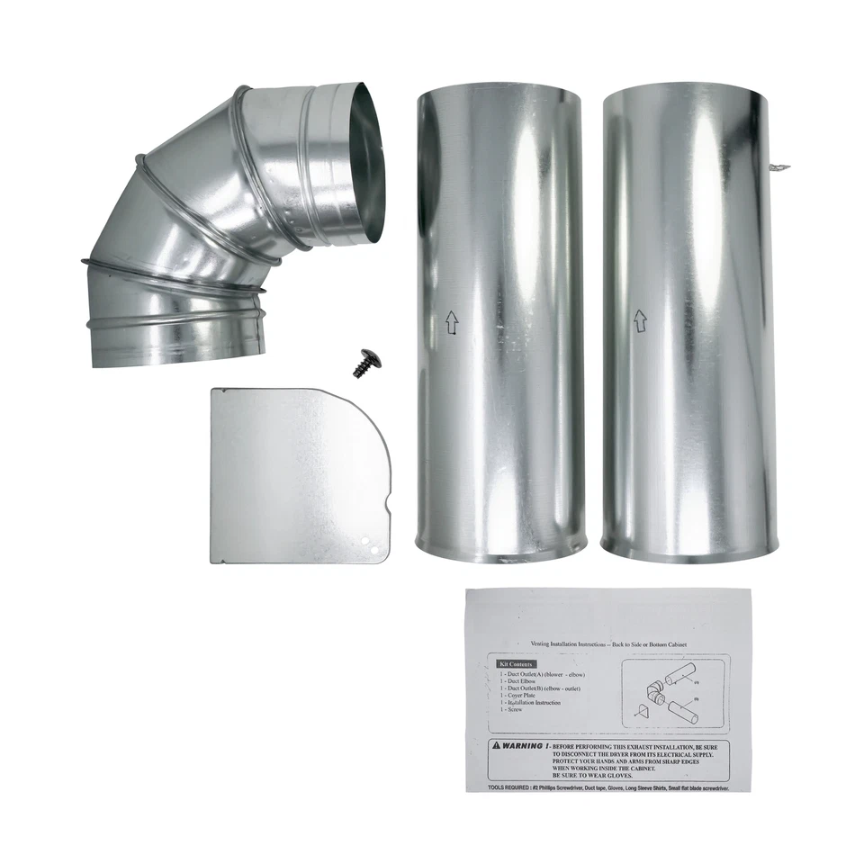 Kit de ventilación lateral para secadora OEM GE WE25X10015 1032658 AH960249 EA960249 PS960249 Foto 3 de 4