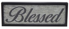 Blessed Rustic Farmhouse Kitchen Standing Sign or Wall Hanging Home Decor Print