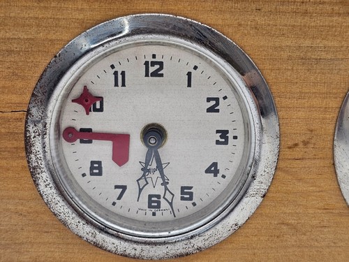 Chess Clock Vtg Alpha Guillotine Model Analog Germany Wood Max Andres c1960's - Picture 8 of 11