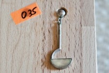 Einzelner Ohrring 875er Silber 80er Jahre Perlmutt Muschel Nr O35