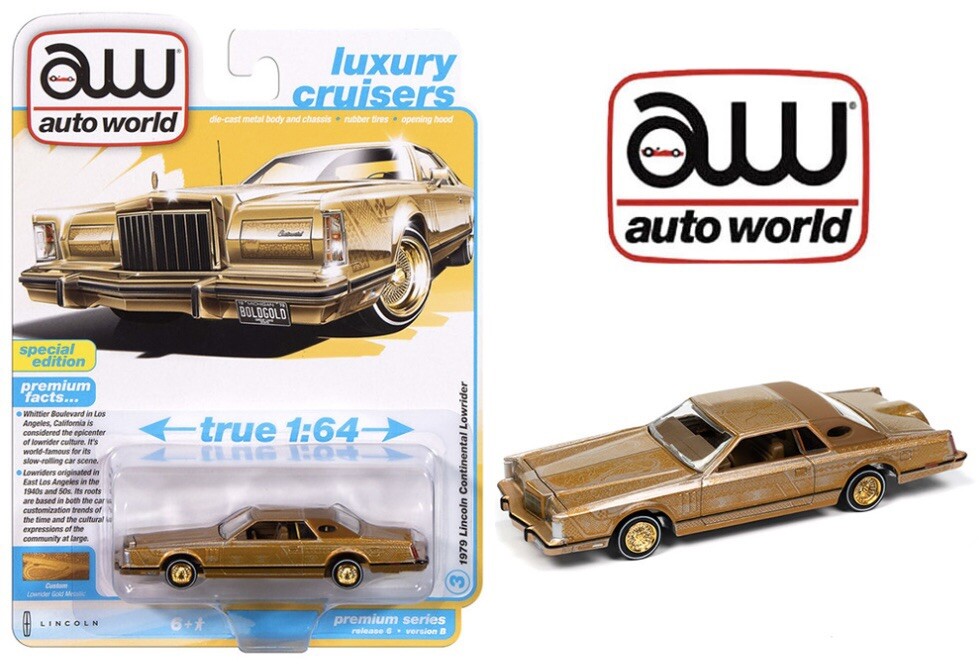 AUTO WORLD 1979 LINCOLN CONTINENTAL LOWRIDER LUXURY CRUISERS
