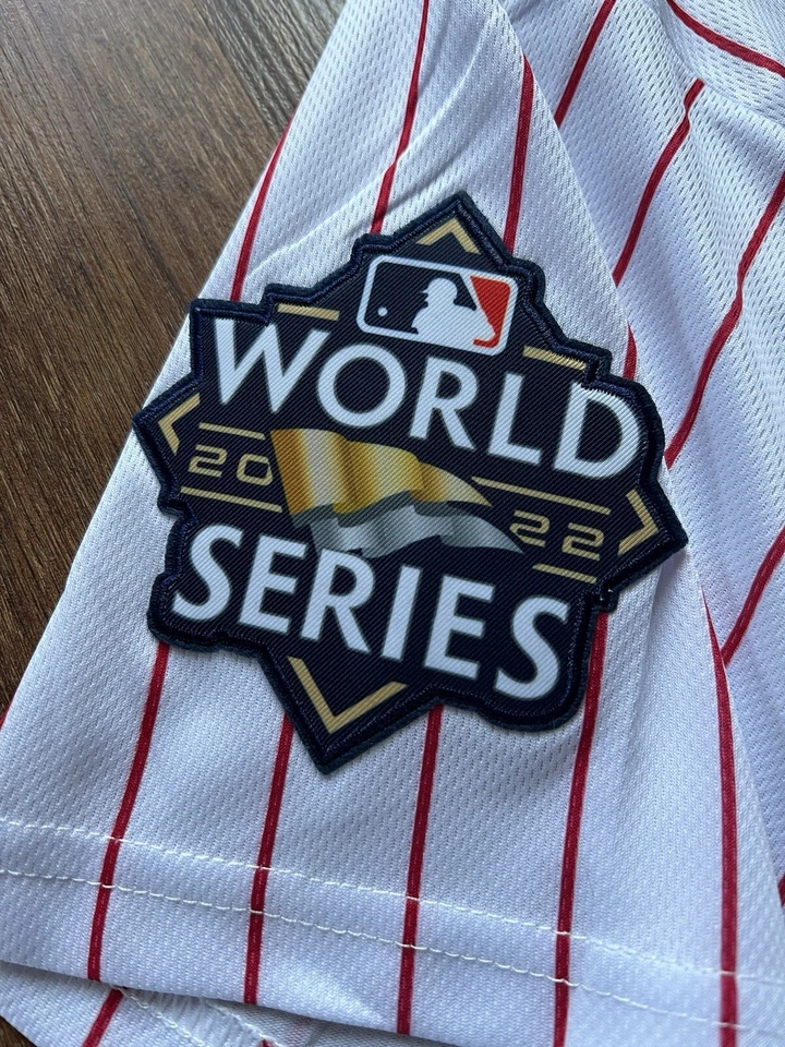 (NWT) Bryce Harper Philadelphia Phillies 2022 World Series Patch Jersey (LARGE) - Image 3 of 4