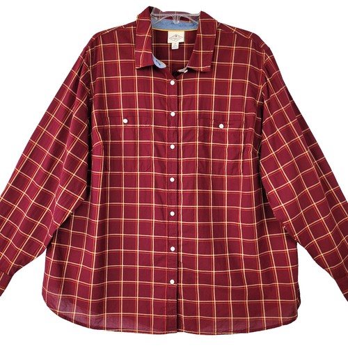 Vtg Flannel St Johns Bay Big Mac Size XL 80s Heavy Cotton Blue