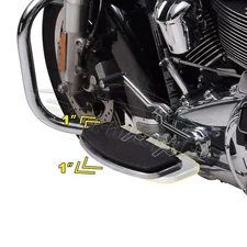 Black Driver Floorboard Relocation Kit For Harley Road King Street Glide 1997-16