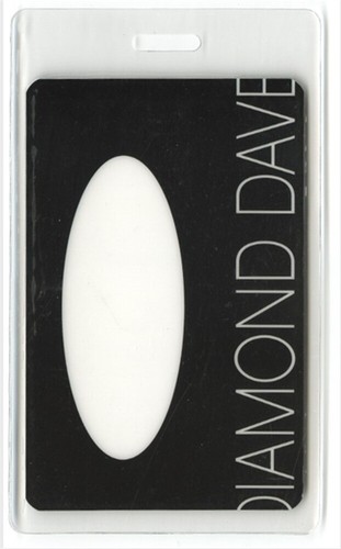 David Lee Roth 2003 Diamond Dave concert tour Laminated Backstage Pass ...