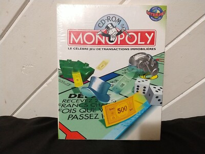 Monopoly PC CD-ROM. *French Variant*. Big Box, Sealed! 1995 Westwood. VG
