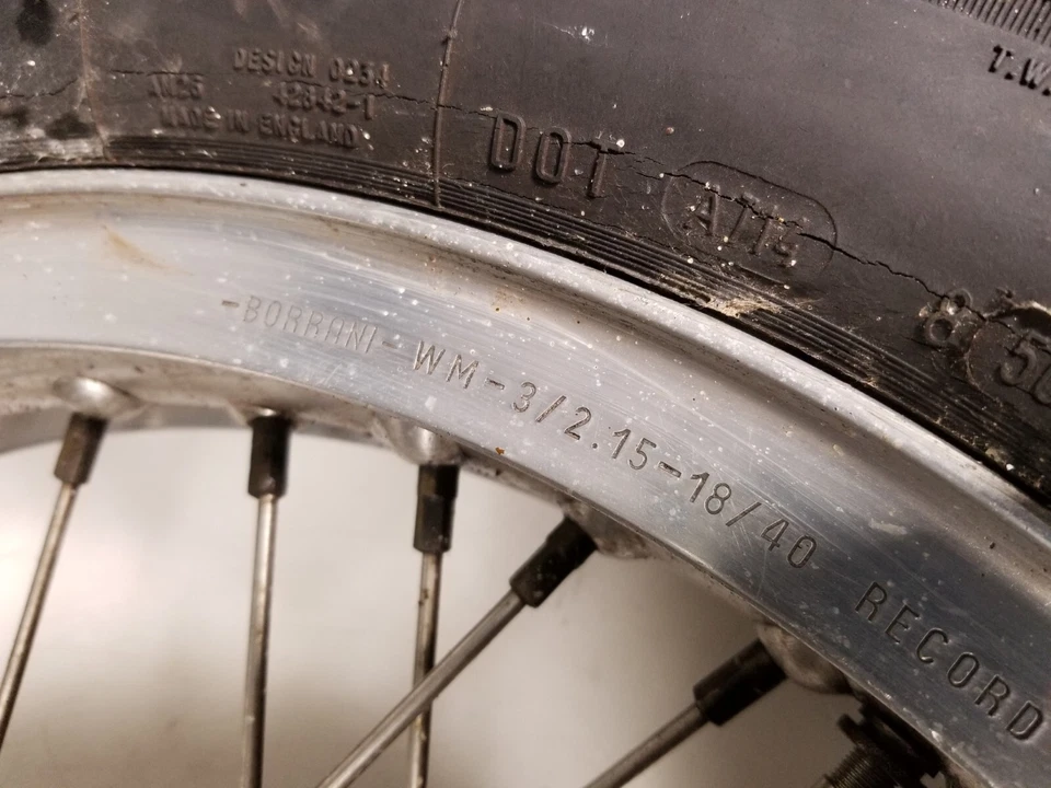 1976 Moto Guzzi Convert V1000 Front Wheel Rim STRAIGHT (No Tire) - Image 4 of 4