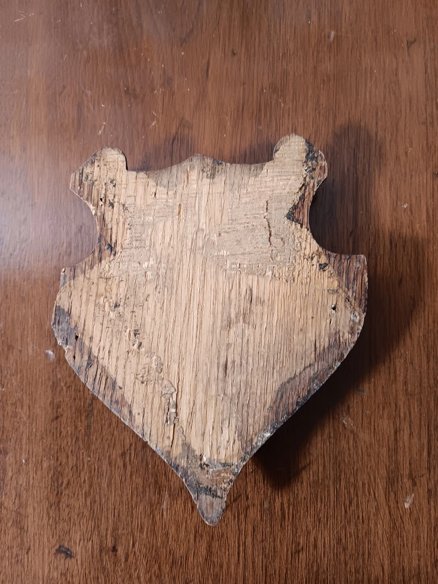 AS IS Antique Oak Furniture Trim Overlay PLAQUE For Furniture Restoration