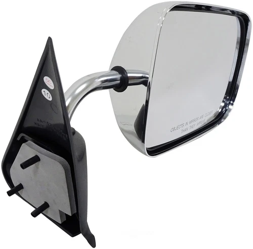 FITS 94-97 RAM 1500 2500 3500 PASSENGER CHROME BLACK MANUAL 6 X 9IN DOOR MIRROR