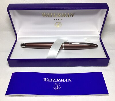 Waterman Carene Brown Roller Ball Pen New In Box Product #80785