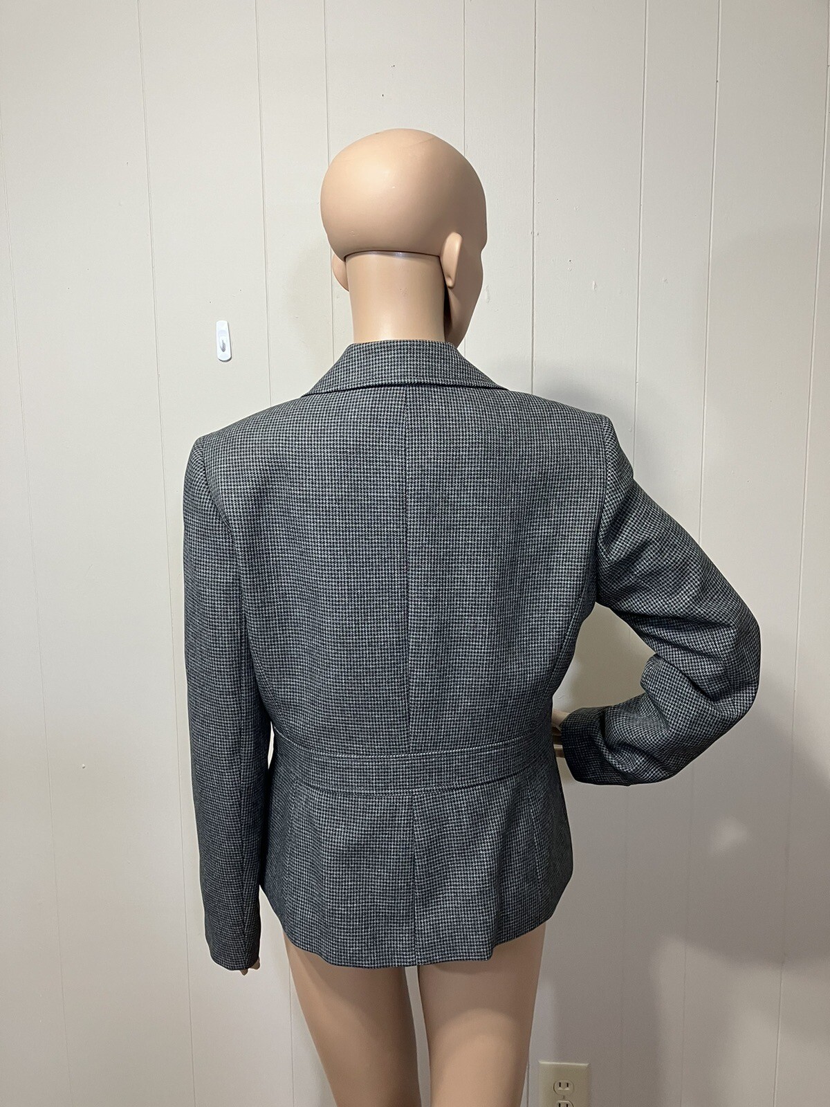 EUC! "Kasper" Fully Lined Polyester Houndstooth B… - image 7