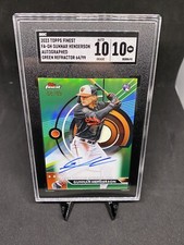 2023 Topps Finest Gunnar Henderson Rookie Green Auto /99 Orioles ROY SGC 10/10