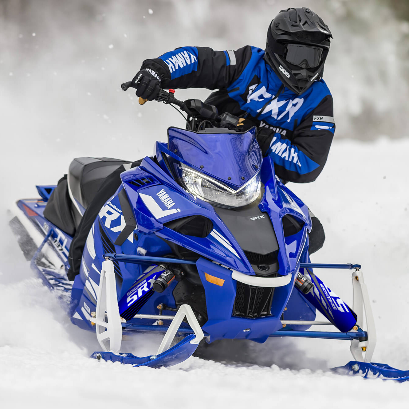 Blue Performance Shock Covers Yamaha Snowmobile Sidewinder SRX (Set of ...