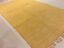 miniatura 1  - Żółta musztarda Zwykła Ekologiczna bawełna Odwracalne zmywalne Durrie Kilim Dywany 