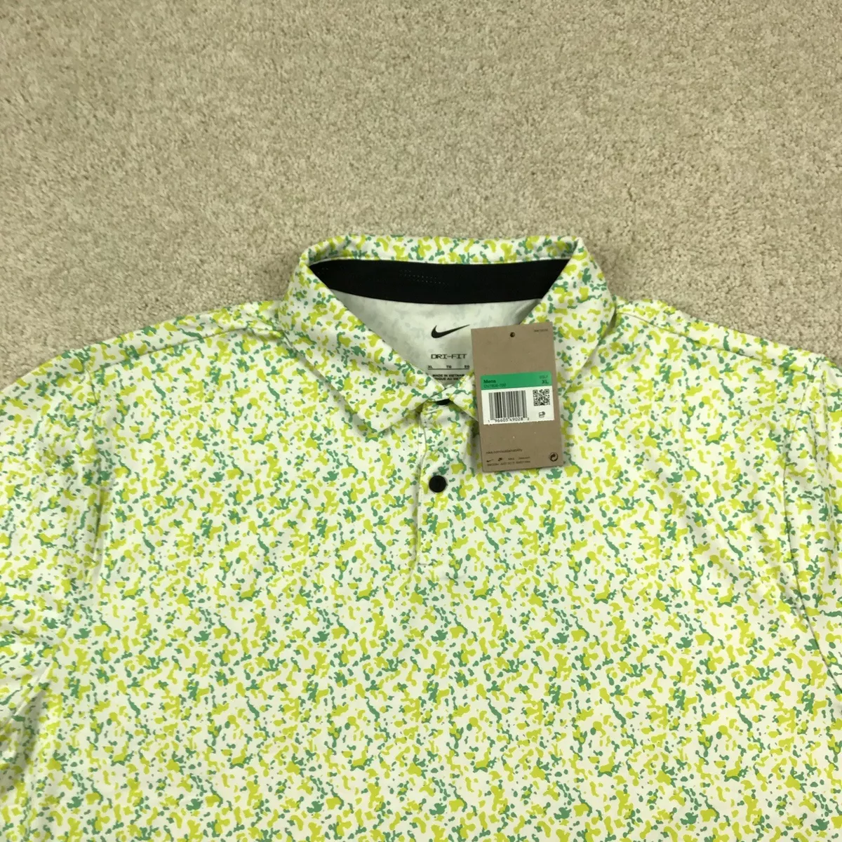 Nike green camo golf shirt sale