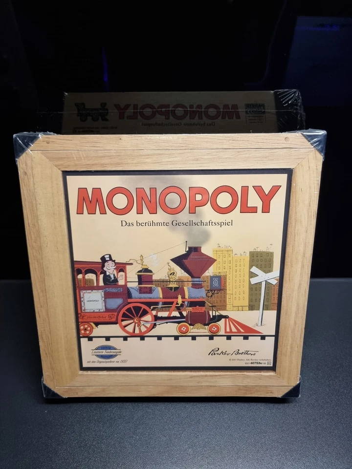 Monopoly Nostalgie Limitierte Ausgabe. org. Spielbrett 1935. Edle Holz Box. NEU - Bild 1 von 1