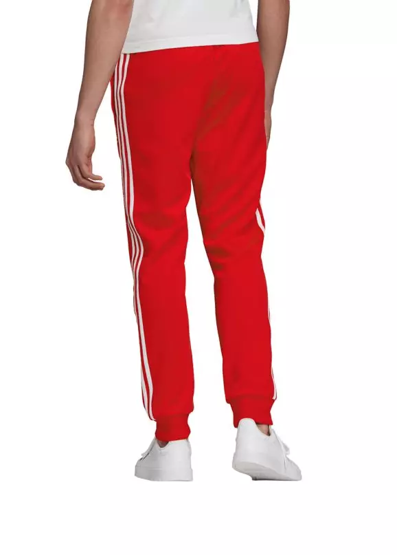 adidas Originals Women's Plus Size Primeblue Superstar Track Pants, Red, 3X