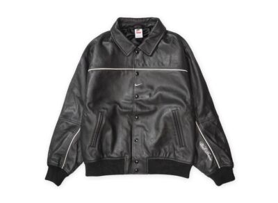 ジャケット・アウター L Supreme Nike Leather Varsity Jacket Supreme x Nike Leather Varsity Jacket - Wonder Jackets