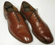 Allen Edmonds Hastings Shoes Chilli Burnished Brown Perf Whole Cut Oxfords 14D