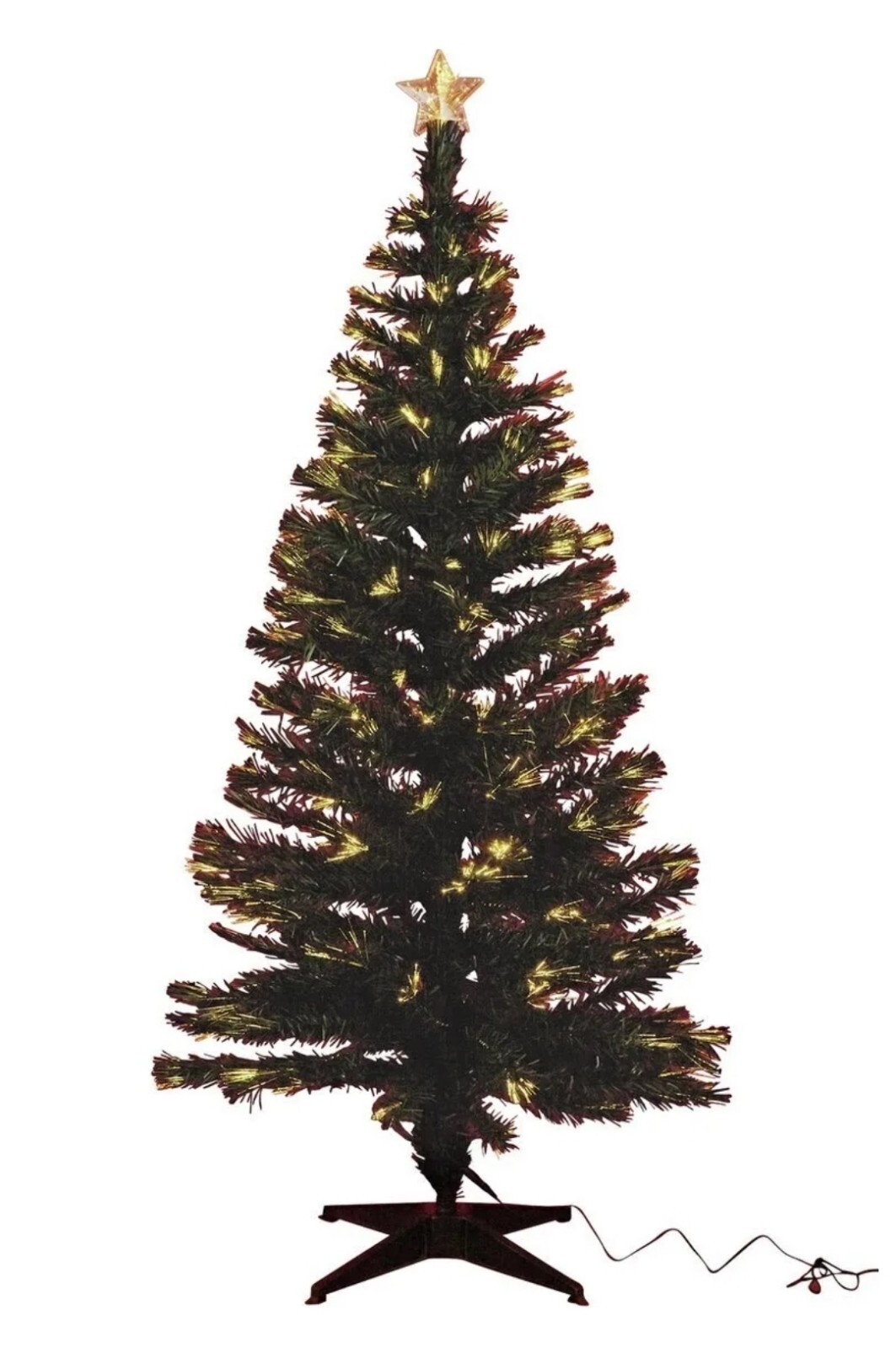 Habitat 5ft Warm White Fibre Optic Christmas Tree With Star Brand New In Box eBay