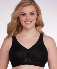 GLAMORISE MAGIC LIFT ACTIVE SUPPORT WIRE-FREE BRA, Black, 38H