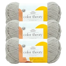 (3 Pack) Lion Brand Yarn 619-149X Two of Wands: Color Theory Yarn, Satellite