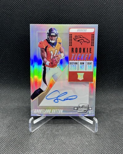 2018 Panini Contenders Optic Ticket RPS Courtland Sutton RC AUTO #115 Broncos🔥