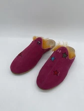 Sabah Santa Fe Shearling Baba Pink Suede Orange Fur Women’s Size 40 Custom ❤️⭐️