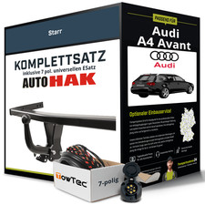 Anhängerkupplung starr für AUDI A4 Avant +E-Satz EC 94/20 inkl. EBA