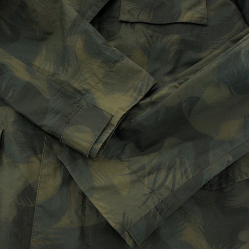 ETRO Botanical pattern Jacquet Military Jacket Khaki Silver Hardware Nylon - Picture 8 of 9