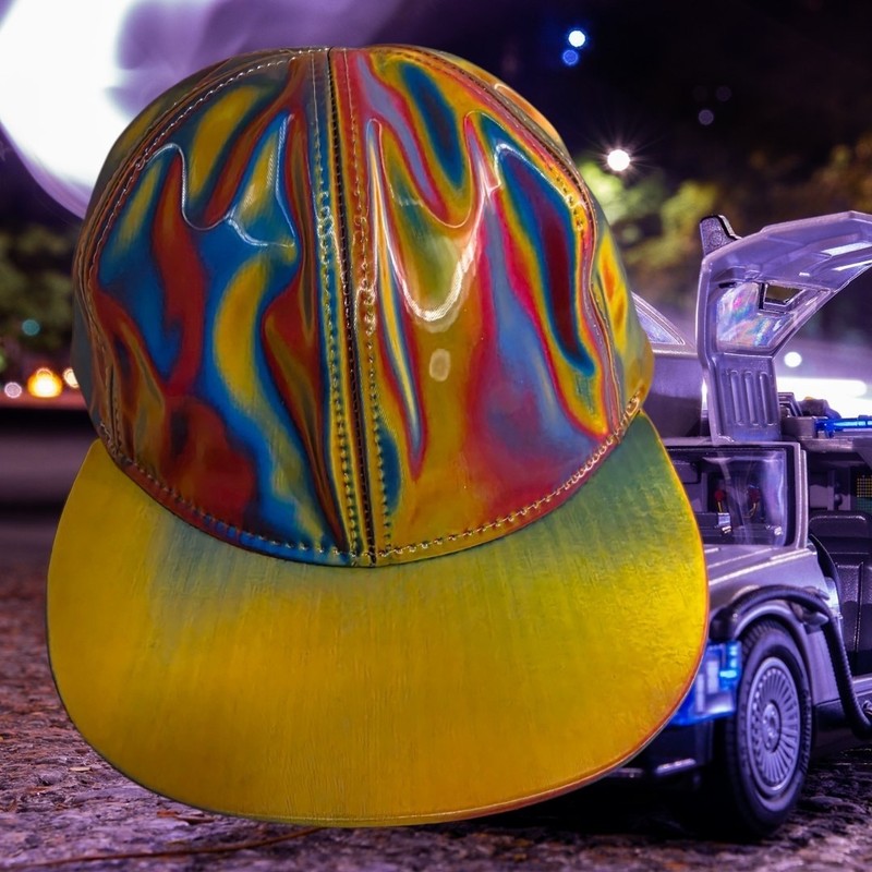 2017 Universal Studios Back to the Future 2 Marty McFly Holographic Color  Hat