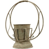 Nostalgie Pflanztopf Ring Groß ÜBertopf Blumentopf Pflanzschale HäNgedeko