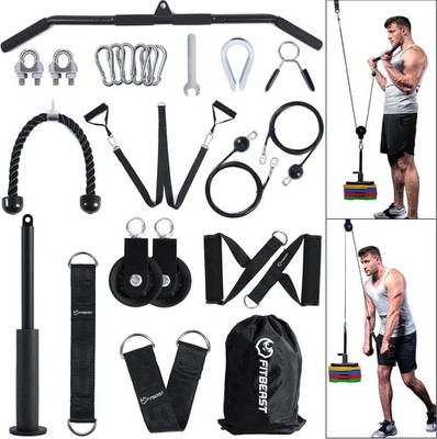 Pulley System Gym, Cable Weight Pulley System for Gym LAT Pulldown, Biceps Curl