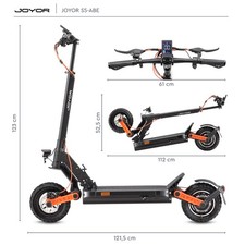 E-Scooter mit Straßenzulassung Joyor S5 13Ah 624Wh 500W Offroad Elektroroller – Bild 6