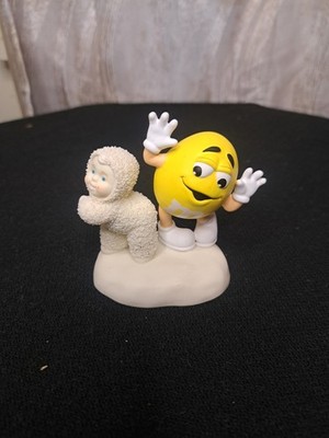 Department 56 Snowbabies M&M s  I'm Nuts About Dancing   Figurine Yellow NO BOX